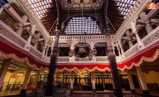 The pillared durbar hall of Bhavani Mandap in Kolhapur