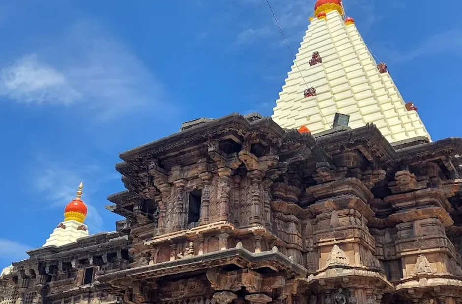 The shikhara of the Mahalaxmi temple at Kolhapur