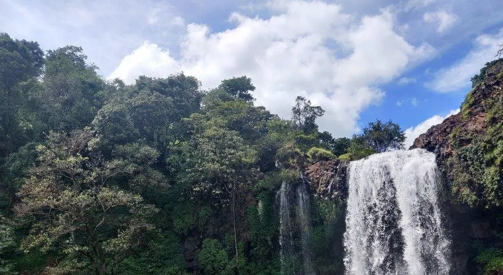Thoseghar waterfalls in full flow near Satara